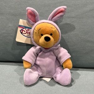 3/$25 Easter Pooh mini beanbag 8" The Disney store